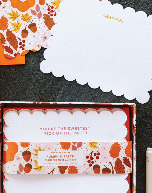 Pumpkin Patch Assorted Notecard Set, 5 of 5