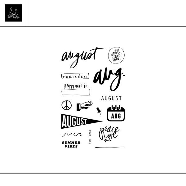 Digital 4×6 August Stamp, 1 of 1