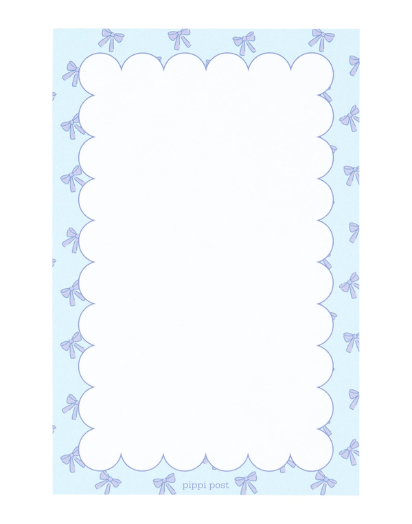 Blue Bows Notepad, 1 of 2