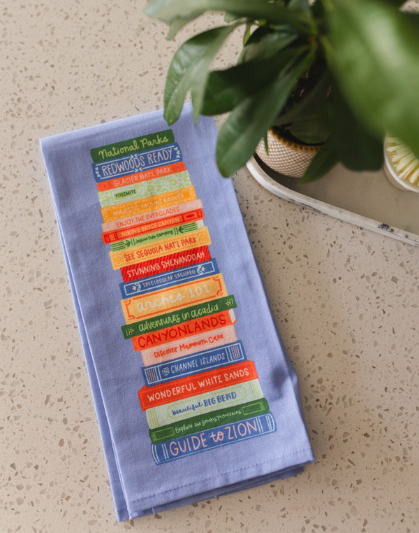 National Parks Book Stack Tea Towel, 4 of 6