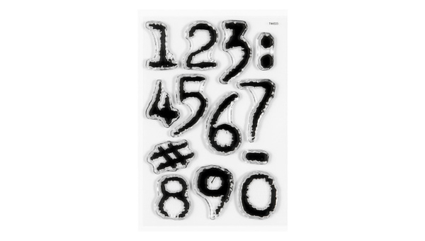 Numbers Are Awesome #3 4×6 Stamp Set, 1 of 2
