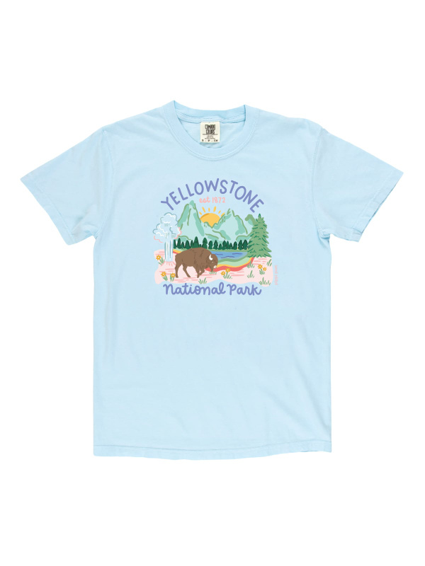 Yellowstone National Park Tee - Chambray, 3 of 3