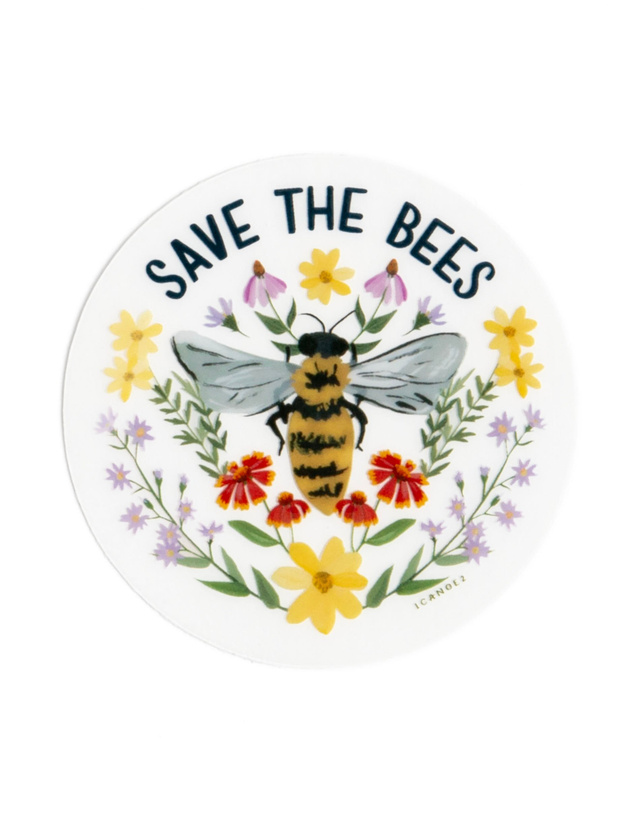 Save The Bees Clear Decal Sticker, 4 of 4