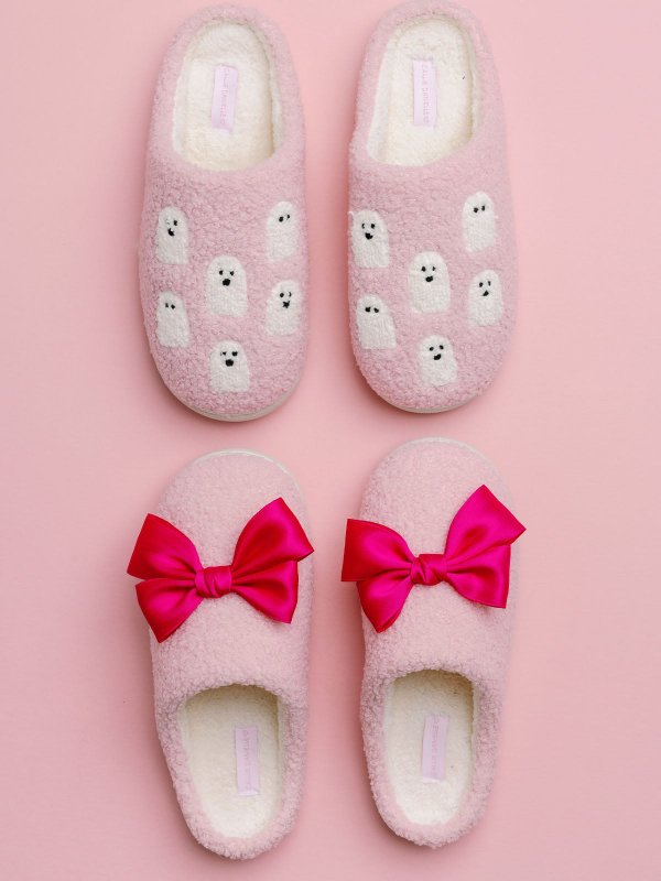Ghosts Affirmations Halloween Women's Plush House Slippers, 4 of 5