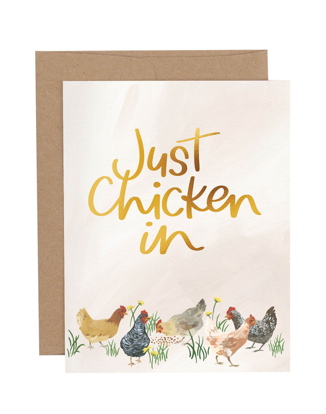 Just Chicken In Greeting Card, 1 of 1