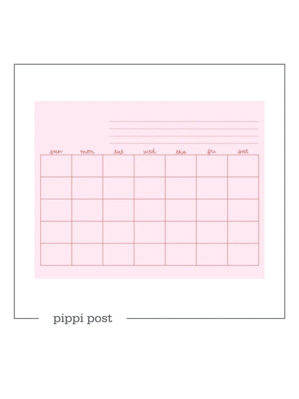 Monthly Calendar Digital Download, 1 of 1