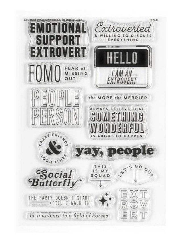 Stamp Set : 4×6 Extrovert, 1 of 3