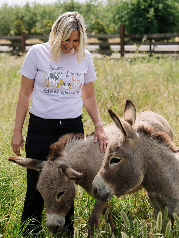 Easily Distracted By Farm Animals Tee - Orchid, 2 of 4