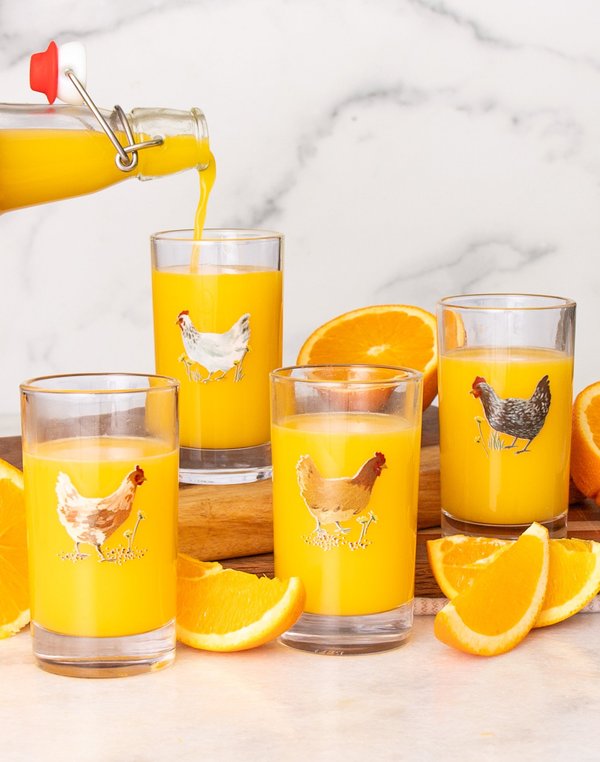 Chickens 6oz Mini Juice Glass Set, 1 of 7