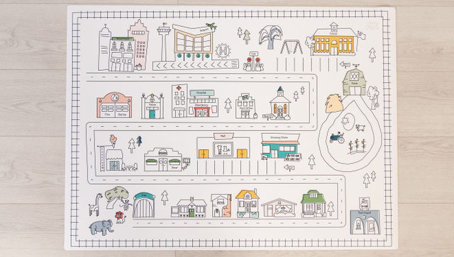 Table Top Modern City Play Mat, 5 of 8