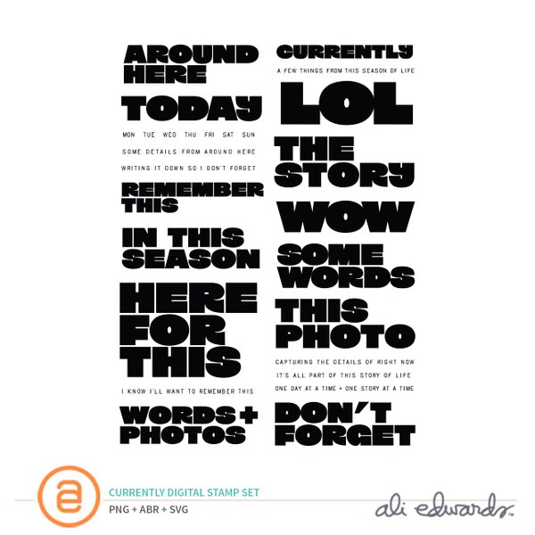 Currently Digital Stamp Set, 1 of 1
