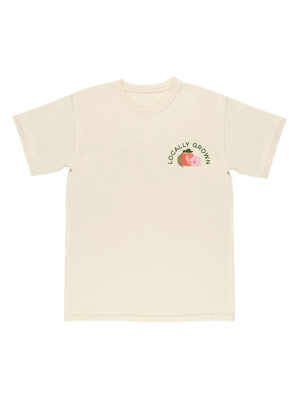 Peach Blossom Farmers Market Tee - Ivory, 6 of 7