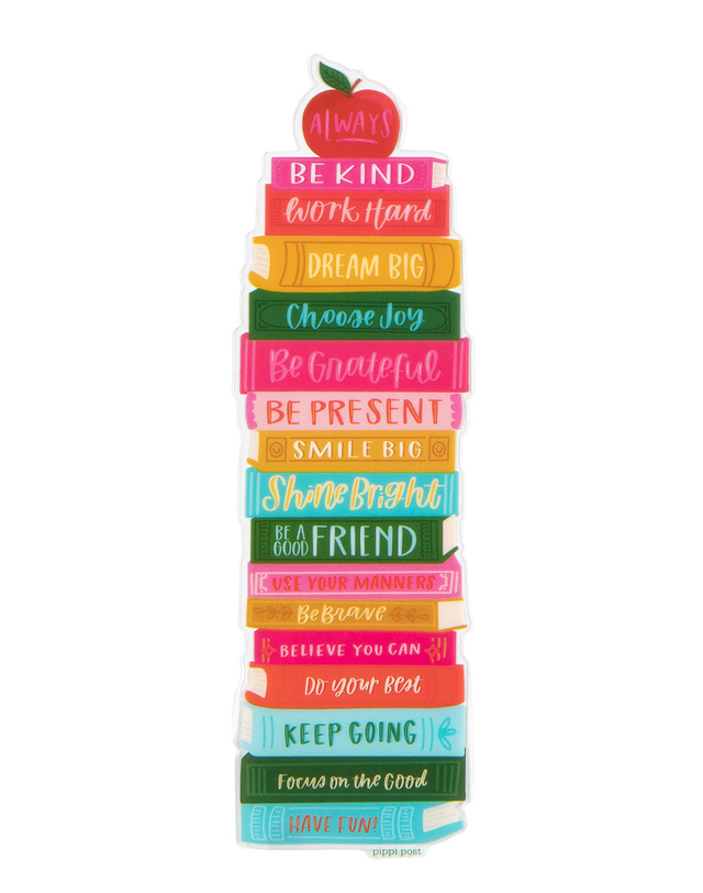 Affirmations Book Stack Transparent Bookmark, 4 of 4