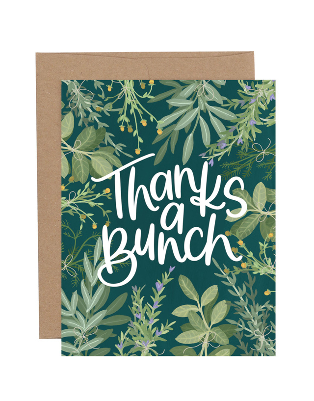 Herb Thanks Greeting Card, 1 of 1