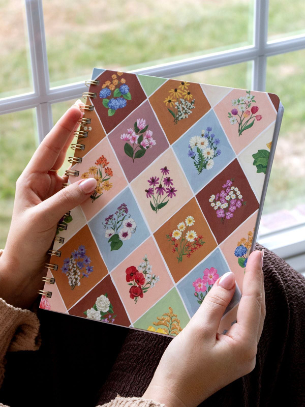Vintage Blooms Floral Spiral Notebook, 1 of 4