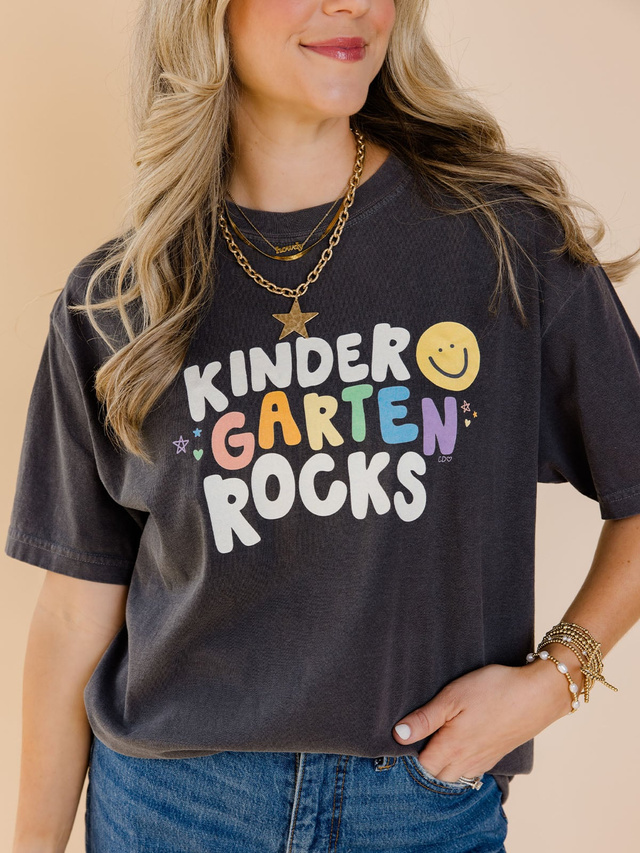 Kindergarten Rocks Tee - Pepper, 2 of 4