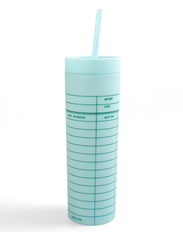 Library Card 16oz Skinny Acrylic Tumbler - Mint, 4 of 4