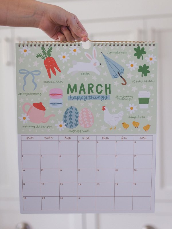 Year of Happy 2027 Spiral Hanging Wall Calendar, 3 of 10
