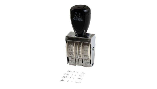 Roller Date Stamp - Heidi Handwritten, 1 of 1