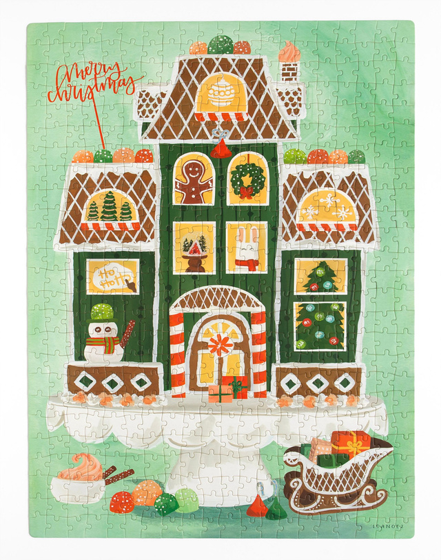 Gingerbread Christmas - 500 Piece Jigsaw Puzzle, 4 of 9