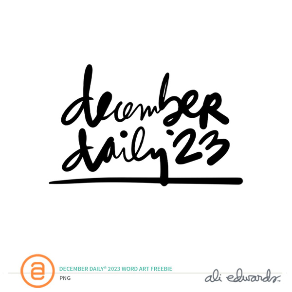 December Daily® Digital 2023 Word Art, 1 of 1