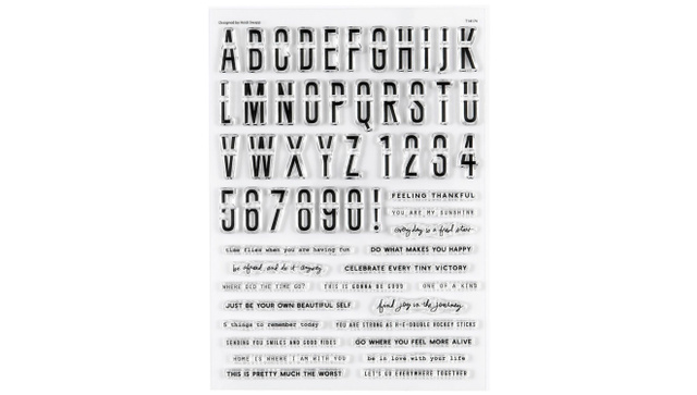 Stamp Set : 6×8 Alpha and Number Phrase Builder, 1 of 3