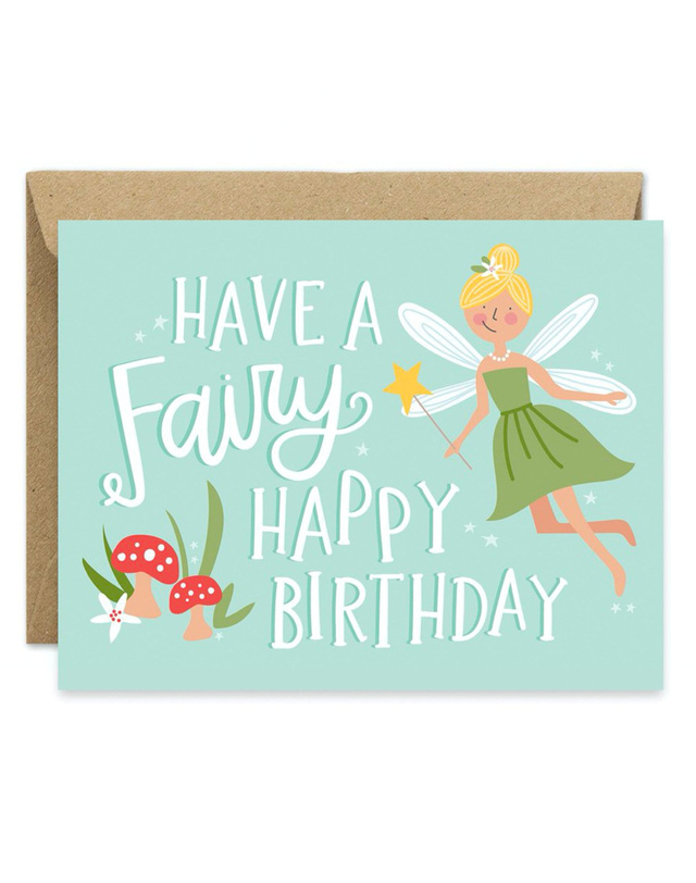 Fairy Happy Birthday Greeting Card, 1 of 1