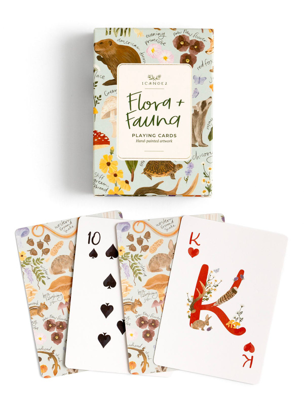 Flora & Fauna Deck of Playing Cards, 1 of 3