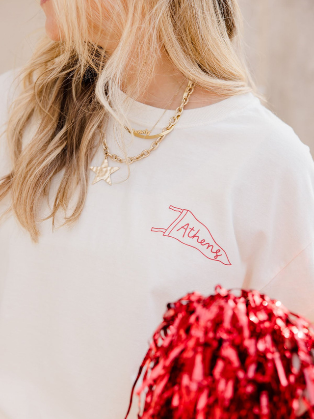 Athens Football Game Day Tee - Ivory, 3 of 7