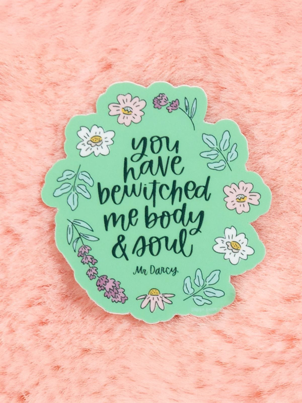 You Have Bewitched Me Pemberley Decal Sticker, 2 of 3