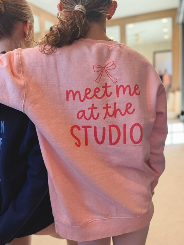 Meet Me At The Studio Dance Sweatshirt - Peachy, 3 of 6