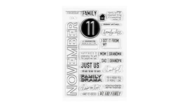 Stamp Set : 4×6 November Highlights, 1 of 2