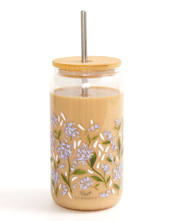 Hydrangeas Glass Can, 4 of 4