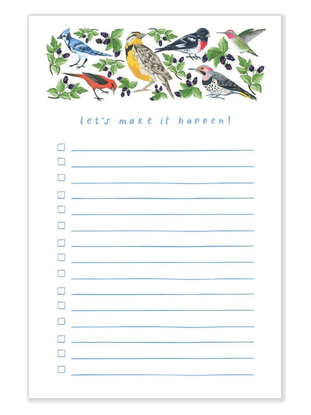 Let's Make It Happen Birds 4×6 To Do Notepad, 2 of 3