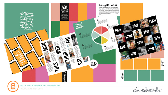 Week In The Life™ 2023 10×8 Layered Templates, 1 of 1
