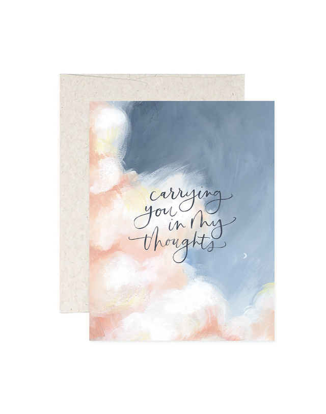 In My Thoughts Clouds Greeting Card, 1 of 1