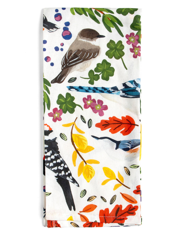 Feathered Friends Birds Kitchen Towel, 1 of 1