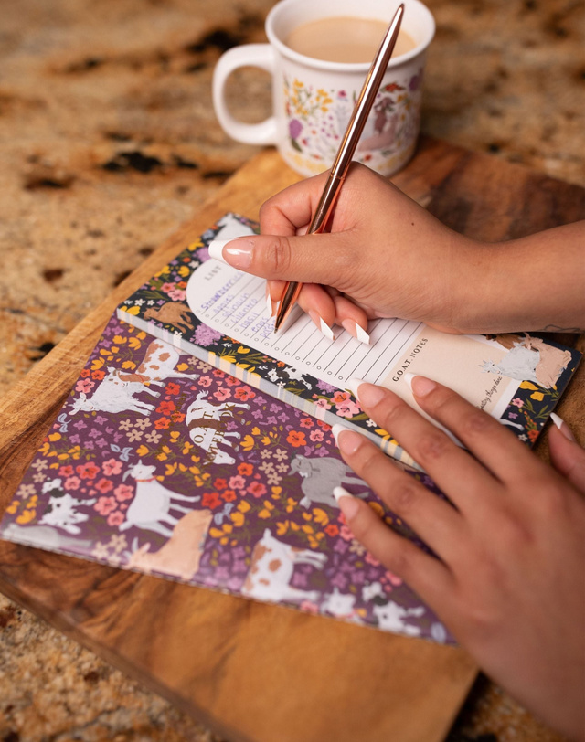 Goat Folk Floral 4×8.5 Market List Notepad, 5 of 7