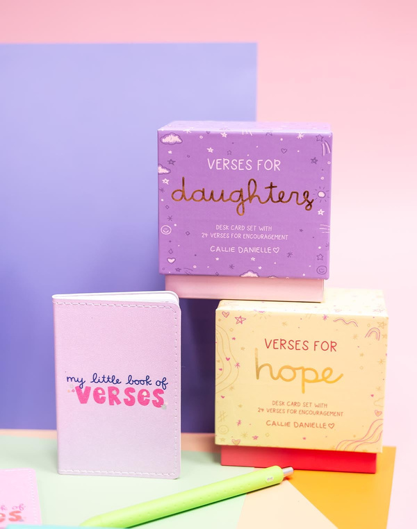 Verses For Daughters – Bible Verse Card Set with Display Stand, 3 of 6