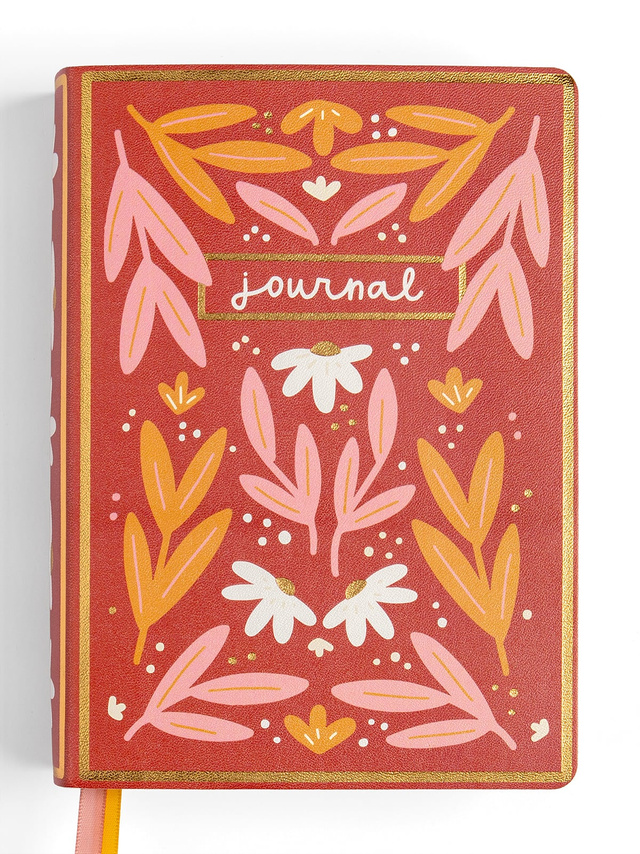 Rust Floral 5×7 Lined Softcover Book Journal, 1 of 2