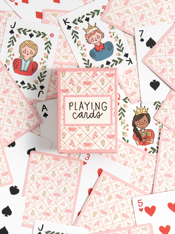 Ballet Florals & Bows - Deck of Playing Cards, 6 of 6