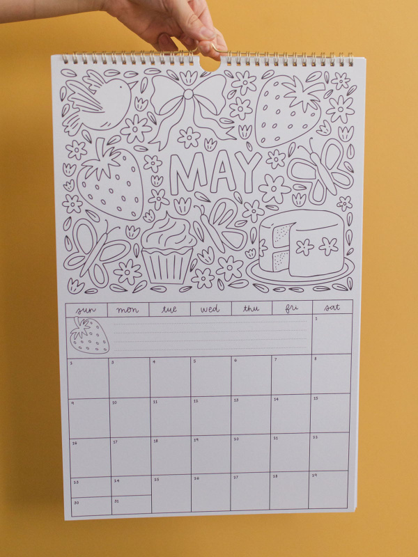 Color & Plan 2027 Spiral Hanging Wall Calendar, 4 of 9