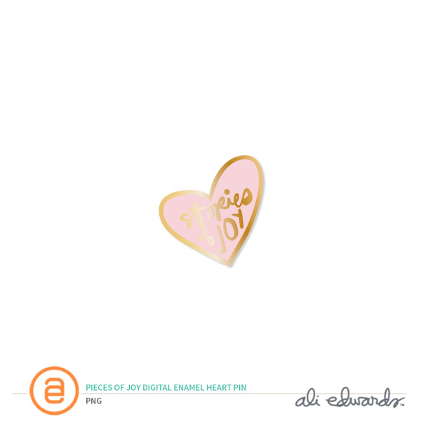 Pieces Of Joy Digital Enamel Pin, 1 of 1