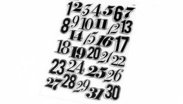 Stamp Set : 6×8 Countdown Numbers, 2 of 6