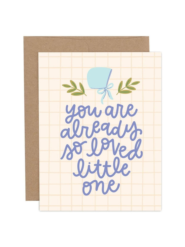 Already So Loved Little One Baby Greeting Card, 1 of 1