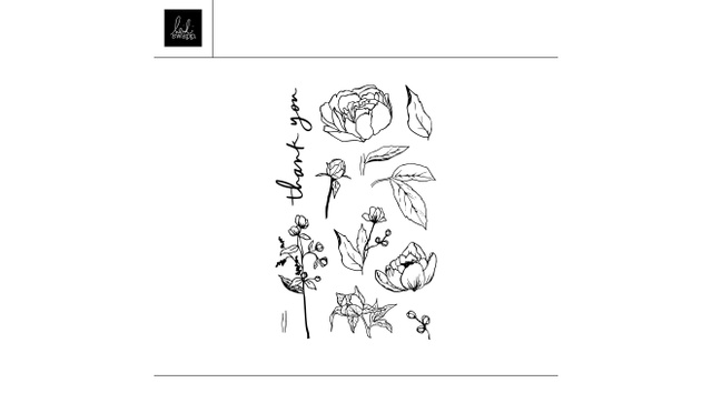 Digital 4×6 Florals Stamp, 1 of 1