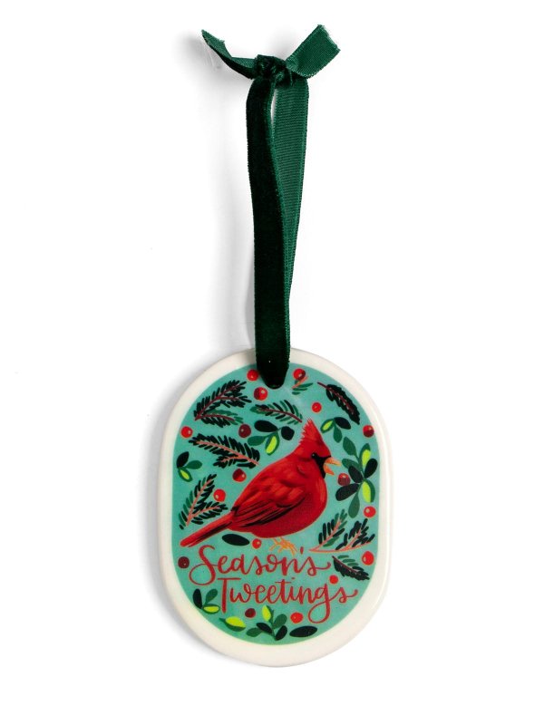 Season's Tweetings Cardinal Bird Christmas Ornament, 2 of 2