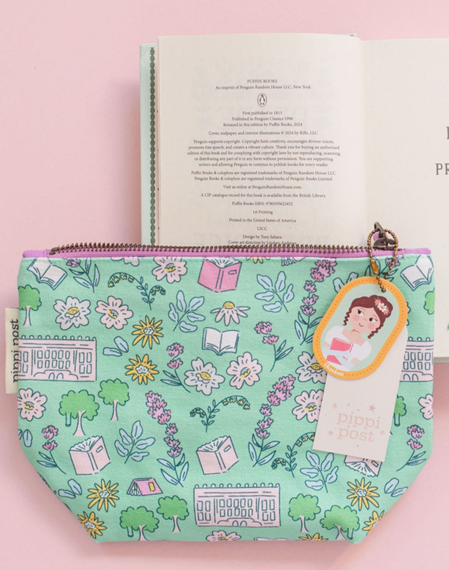Pride and Prejudice Pemberley Canvas Pouch, 1 of 4