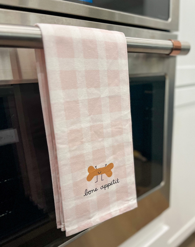 Bone Appetit Dog Treat Tea Towel, 1 of 2