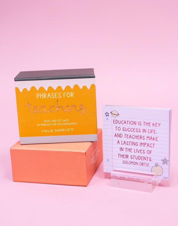 Phrases For Teachers Encouraging Desk Card Set, 1 of 4